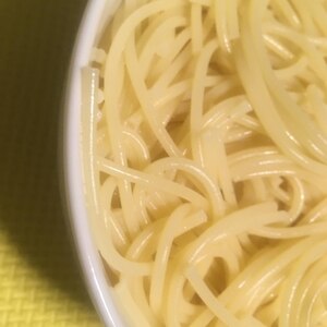 ♪早茹で2分♡フライパンで茹でるスパゲティー♪